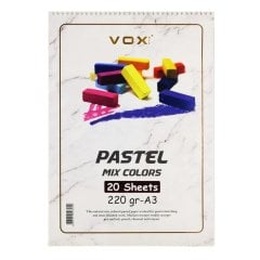 Üstten Spiralli Pastel Defteri 4 Renk 220gr A3 20 Yaprak