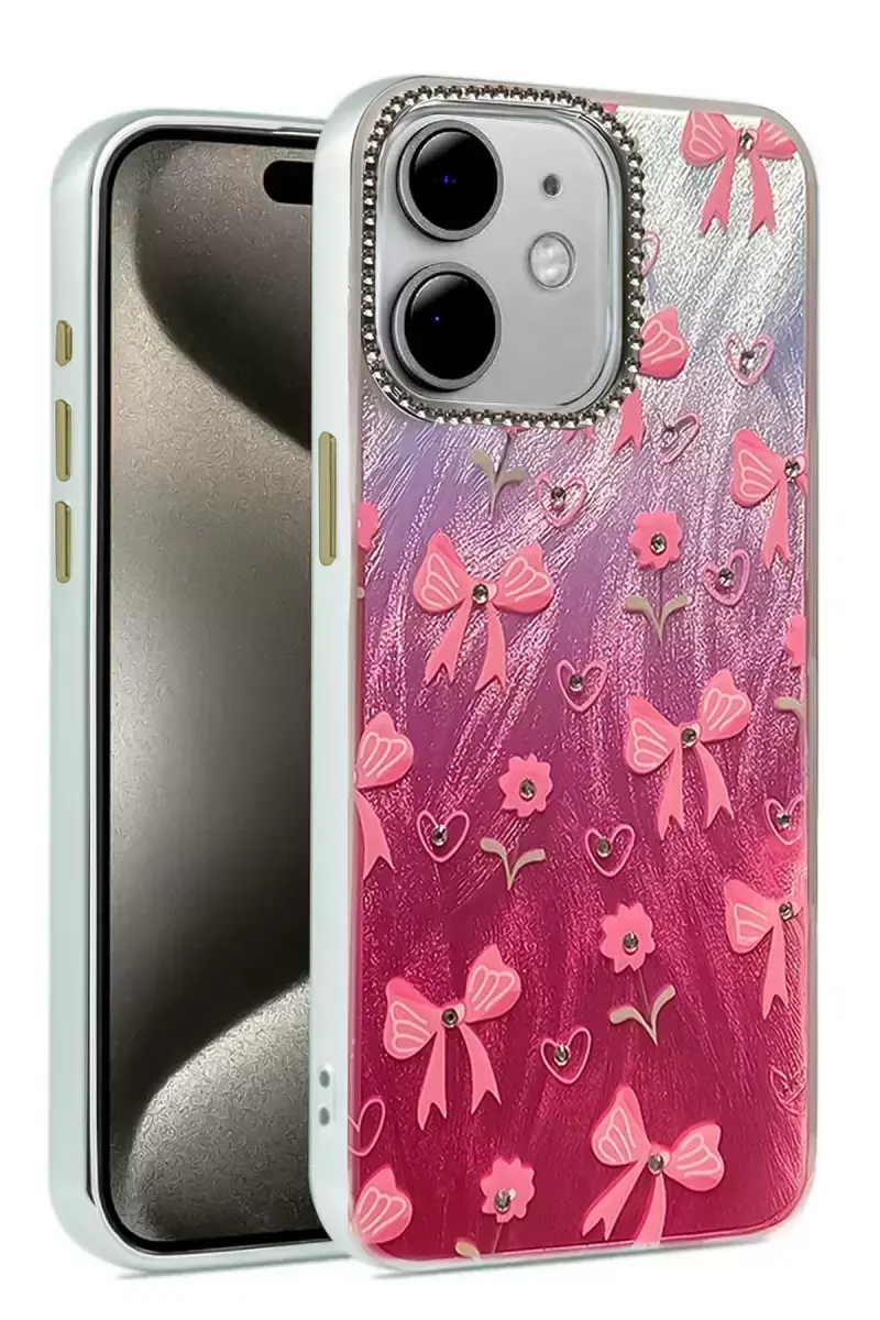 Newface İphone 11 Kılıf Blade Aynalı Desenli Kapak - Desen 3