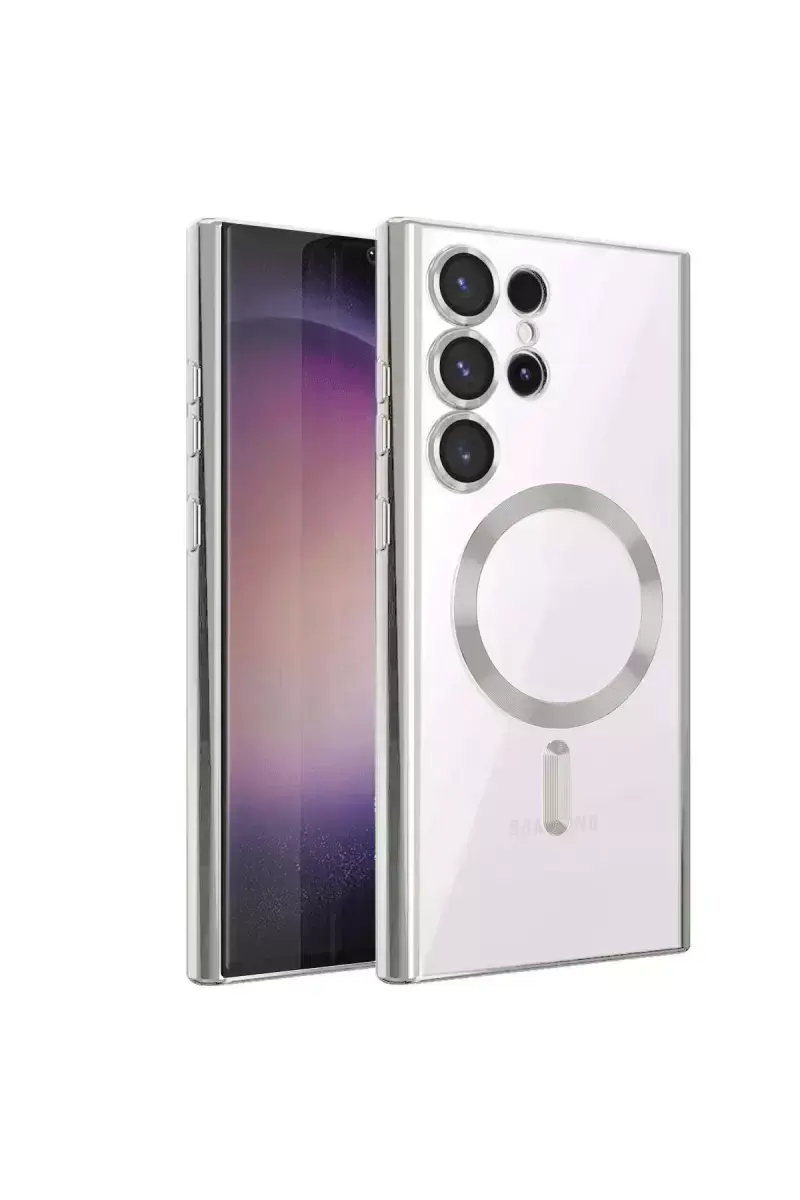 Newface Samsung Galaxy S24 Ultra Kılıf Kross Magneticsafe Kapak - Titan Gri