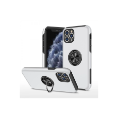 İphone 11 Pro Max Kılıf Elit Yüzüklü Kapak - Gümüş