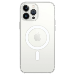 İphone 14 Pro Max Kılıf Magneticsafe Şeffaf Silikon - Şeffaf