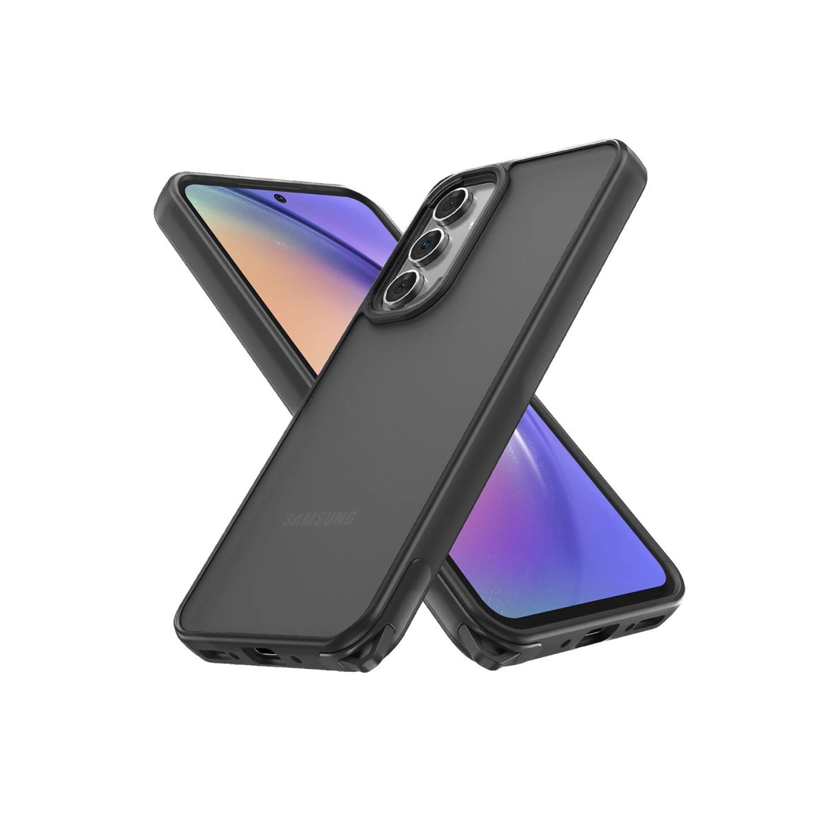 Samsung Galaxy A04s Kılıf Elegant Kapak - Siyah