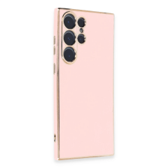 Samsung Galaxy S23 Ultra Kılıf Volet Silikon - Pembe