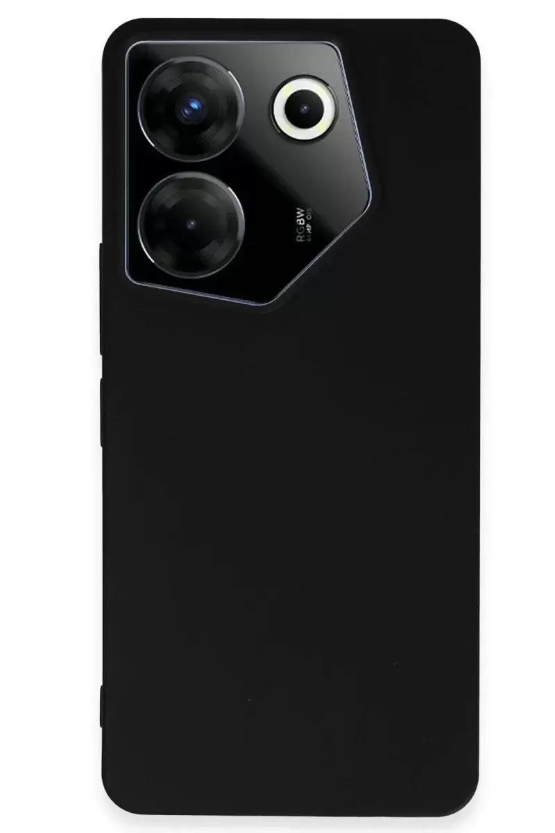 Newface Tecno Camon 20 Pro 5g Kılıf First Silikon - Siyah