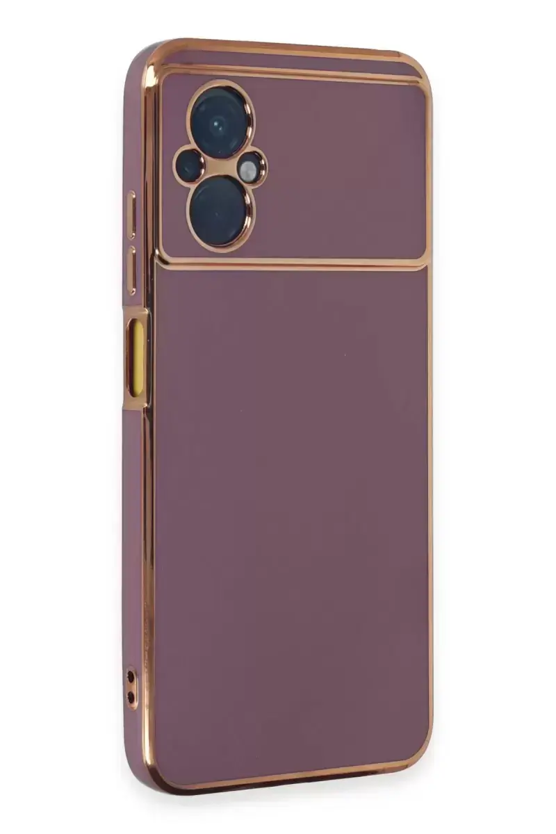 Newface Xiaomi Poco M5 Kılıf Volet Silikon - Mor