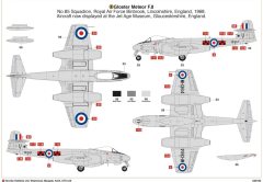 Gloster Meteor F8 Model Uçak 1:48 N:09182