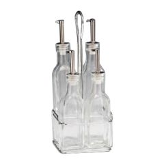 Cam Yağlık Sirkelik Standlı, 4'lü, 250-130 cl