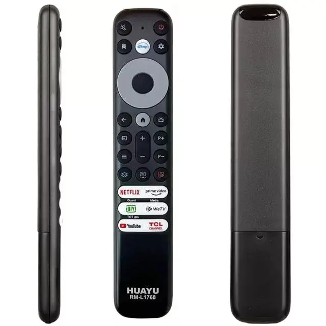 Huayu Tcl Rm-l1768 - Rc902v - Rmr1 Netflix-prime Video-guard-media-youtube Tuşlu Ses Komutsuz Lcd Led Tv Kumandası
