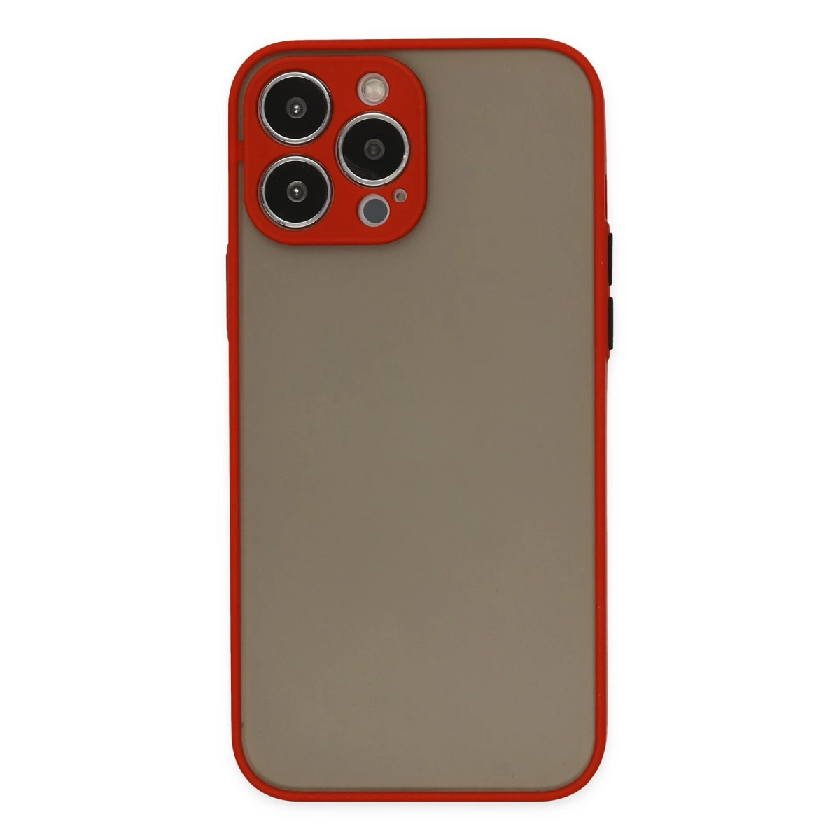 İphone 14 Pro Max Kılıf Montreal Silikon Kapak - Kırmızı