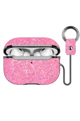 Onegif Airpods 2 (2.nesil) Bright Simli Airpods Kapak - Pembe
