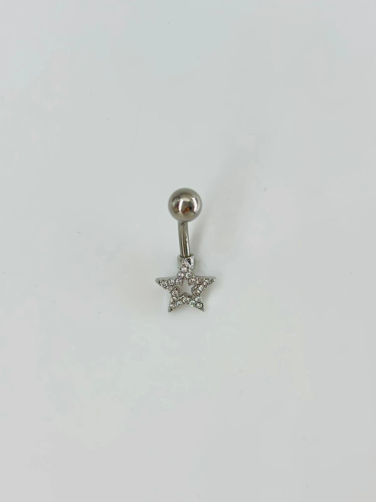 Yıldız Detaylı Göbek Piercing