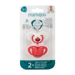 Mamajoo Silikon Ortodontik İkili Emzik Uğur Böceği  / 12 ay +