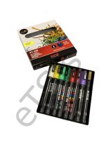 Uni Su Bazlı Marker PC-3M 8'li - Ana Renkler