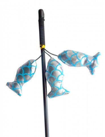 Eastland 3 Balıklı Kedi Oltası 50 cm Metalik