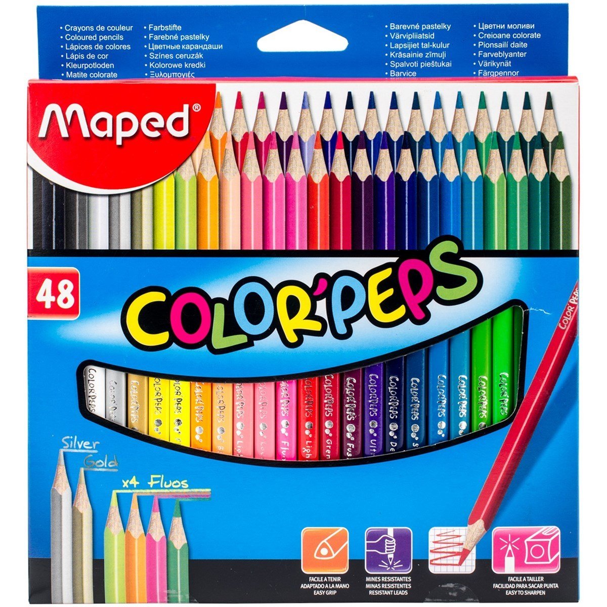 Color Peps 48 Renk Kuru Boya