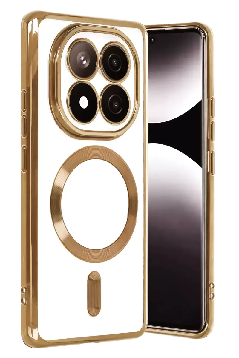 Newface Xiaomi Redmi Note 15 Pro Plus 5g Kross Magneticsafe Kapak - Gold