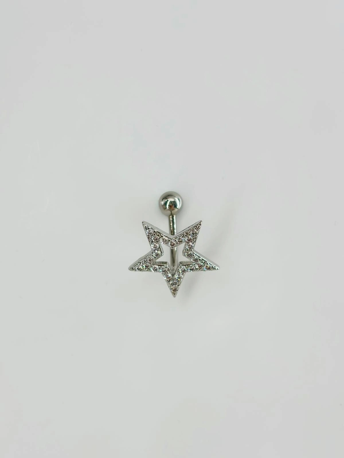 Yıldız Detaylı Göbek Piercing