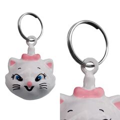 Doggie Büyük Kedi Kafası Şekilli Kedi Çanı 1 Adet 2-3,5 cm Beyaz