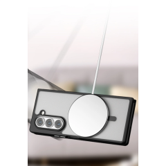 Samsung Galaxy Z Fold 5 Kılıf Blur Fold Magsafe Kapak - Siyah