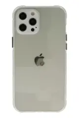 Newface İphone 12 Pro Kılıf Miami Şeffaf Silikon - Şeffaf