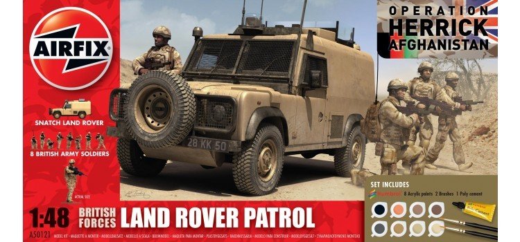 Maket Askeri Dioarama Boyalı Set 1/72 N:A50121 LAND ROVER PATROL (18,11)