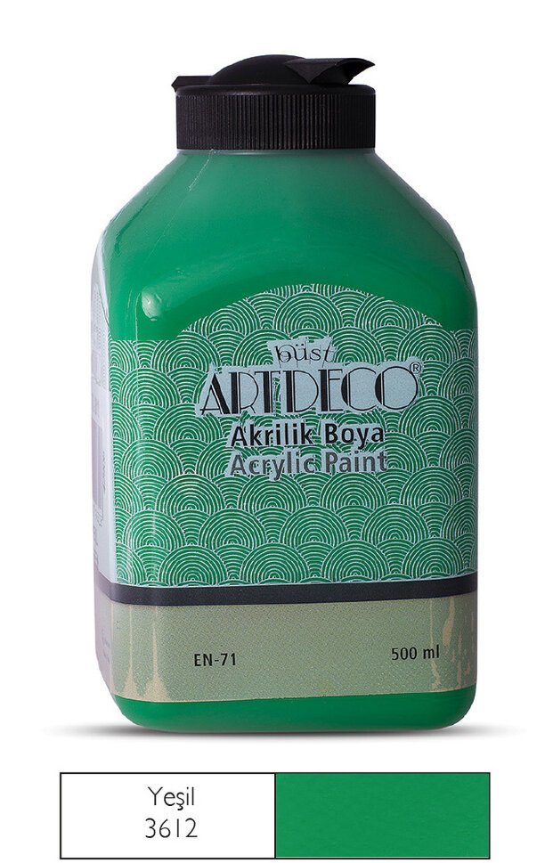 Akrilik Boya 500ml 3612 Yeşil