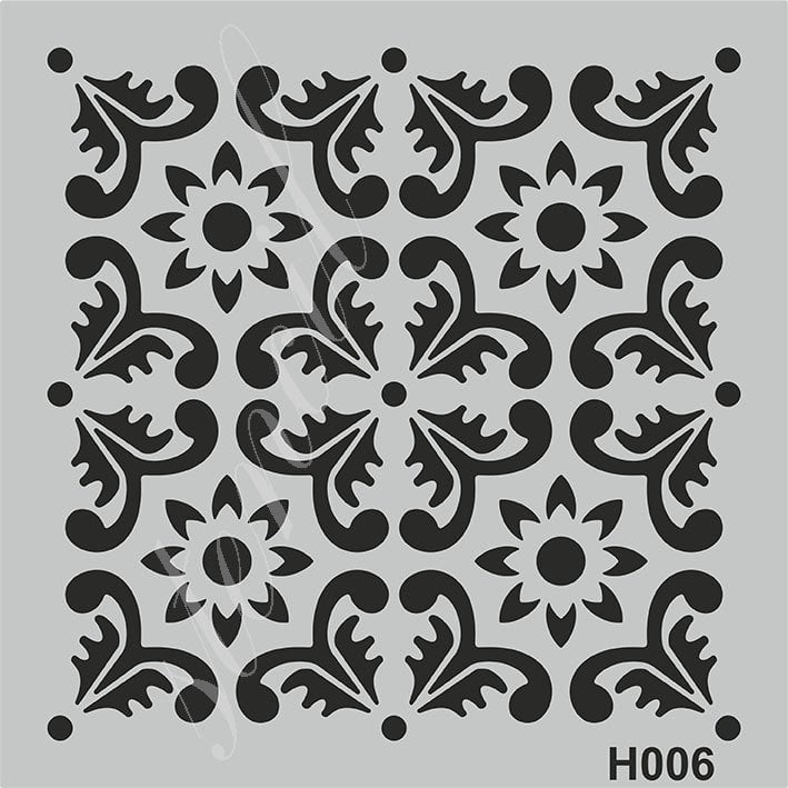 Stencil 25x25cm N:H006