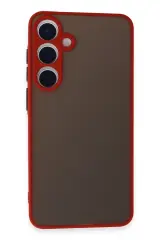 Newface Samsung Galaxy S24 Kılıf Montreal Silikon Kapak - Kırmızı