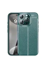 Newface İphone 16 Pro Max Kılıf Auto Focus Kapak - Koyu Yeşil