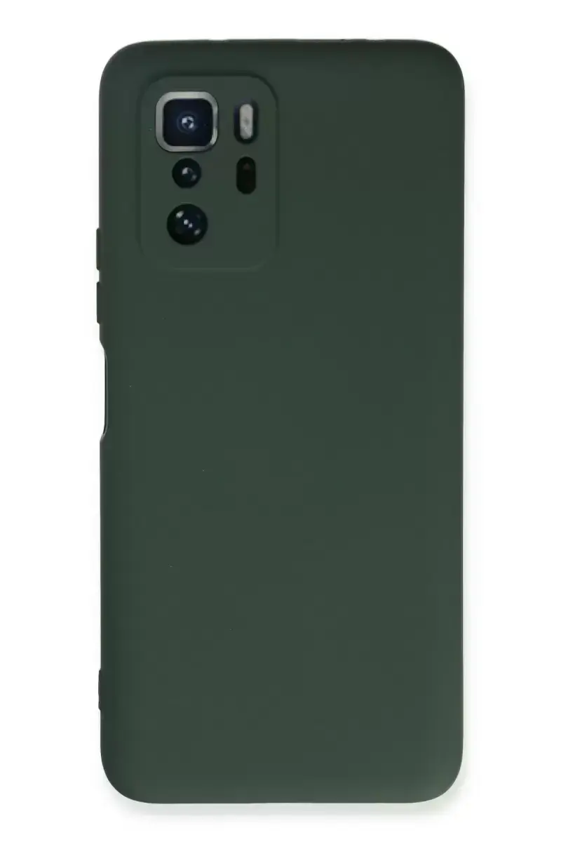 Newface Xiaomi Poco X3 Gt Kılıf Nano İçi Kadife Silikon - Koyu Yeşil