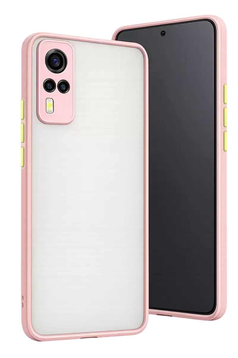 Newface Vivo Y53s Kılıf Montreal Silikon Kapak - Pembe