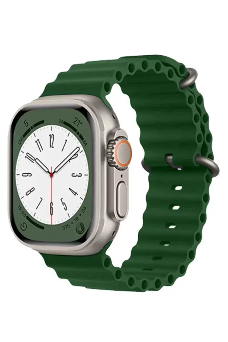 Newface Apple Watch 42mm Ocean Kordon - Koyu Yeşil