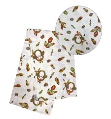 Sevi Bebe Organik Müslin Battaniye 120x120 Cm - Kızıldereli Desen