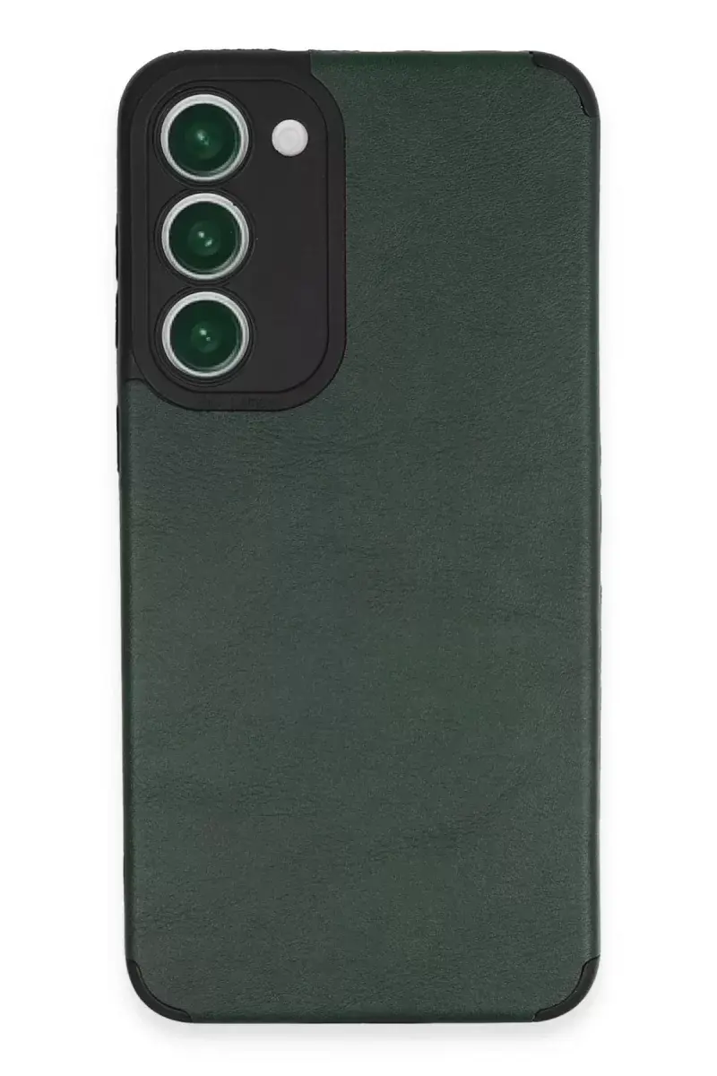 Newface Samsung Galaxy S23 Plus Kılıf Loop Deri Silikon - Yeşil