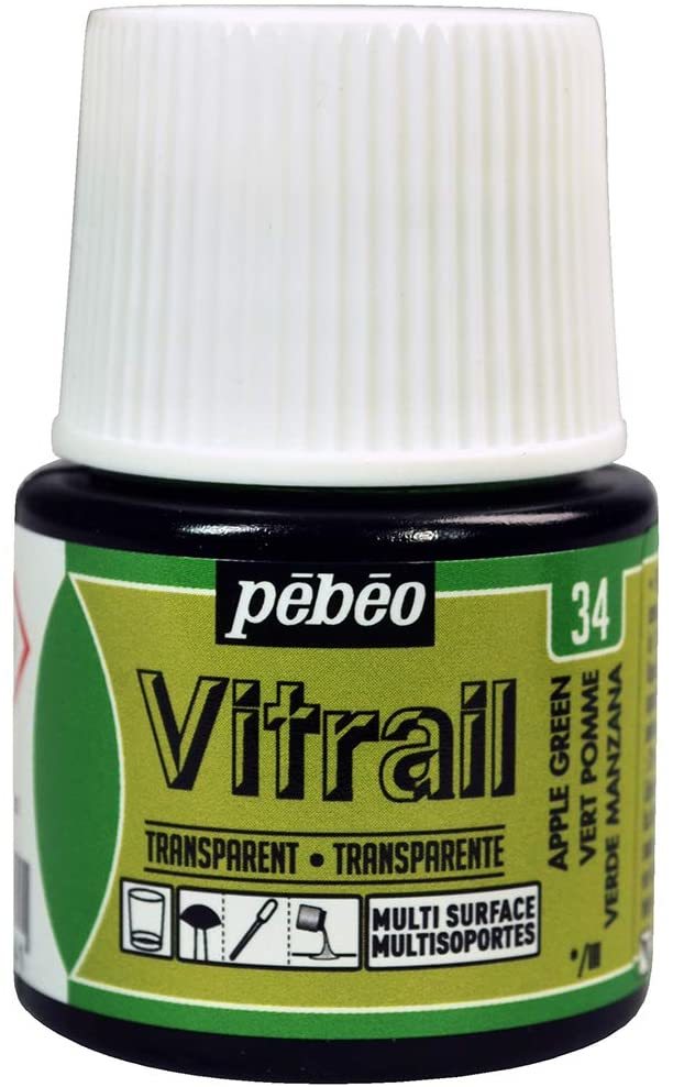 Vitrail Cam Boyası 45ml - 34 Apple Green