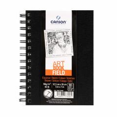Book Field Spiralli Sert Kapak Eskiz Defteri 12,5x18cm 96gr 90 Yaprak