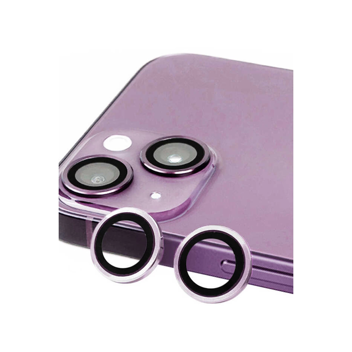 İphone 14 Plus Raze Metal Kamera Lens - Mor