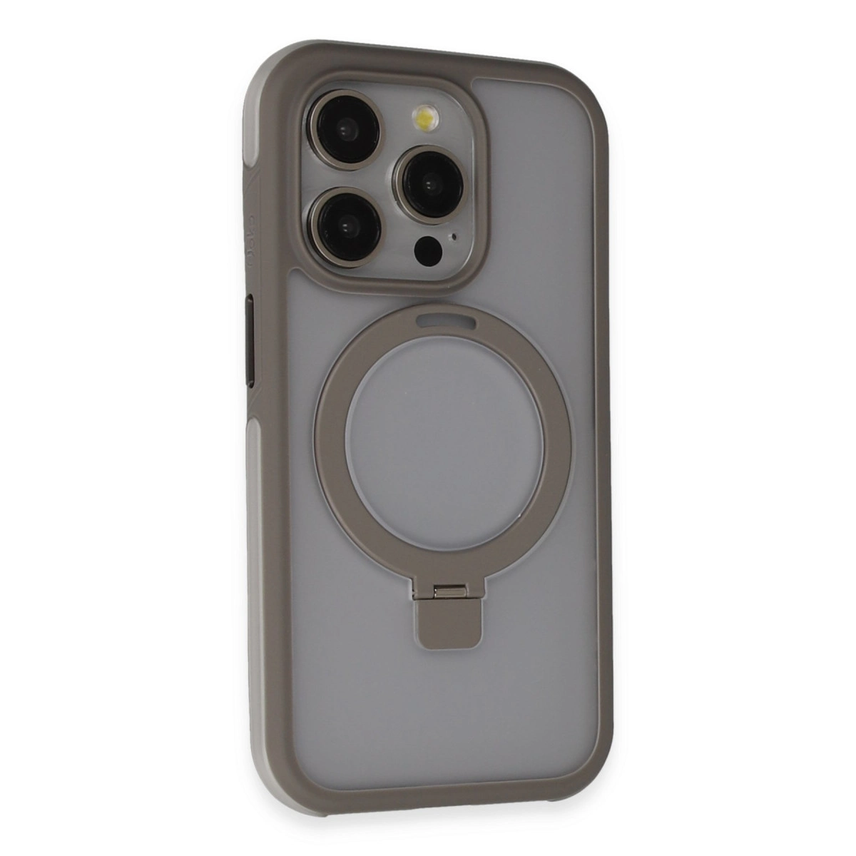 Joko  İphone 15 Pro Max Zorda Airbag Magsafe Standlı Kapak - Titan Gri
