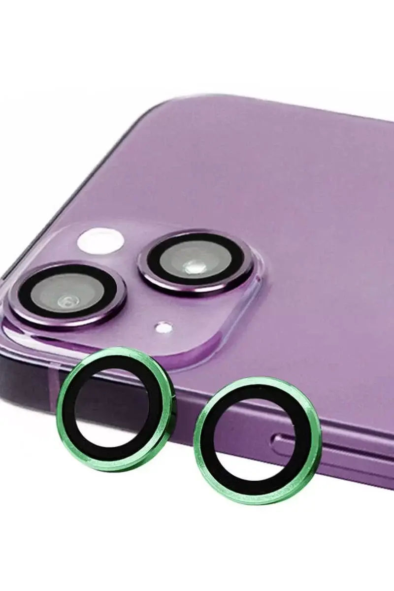 Newface İphone 13 Mini Raze Metal Kamera Lens - Yeşil