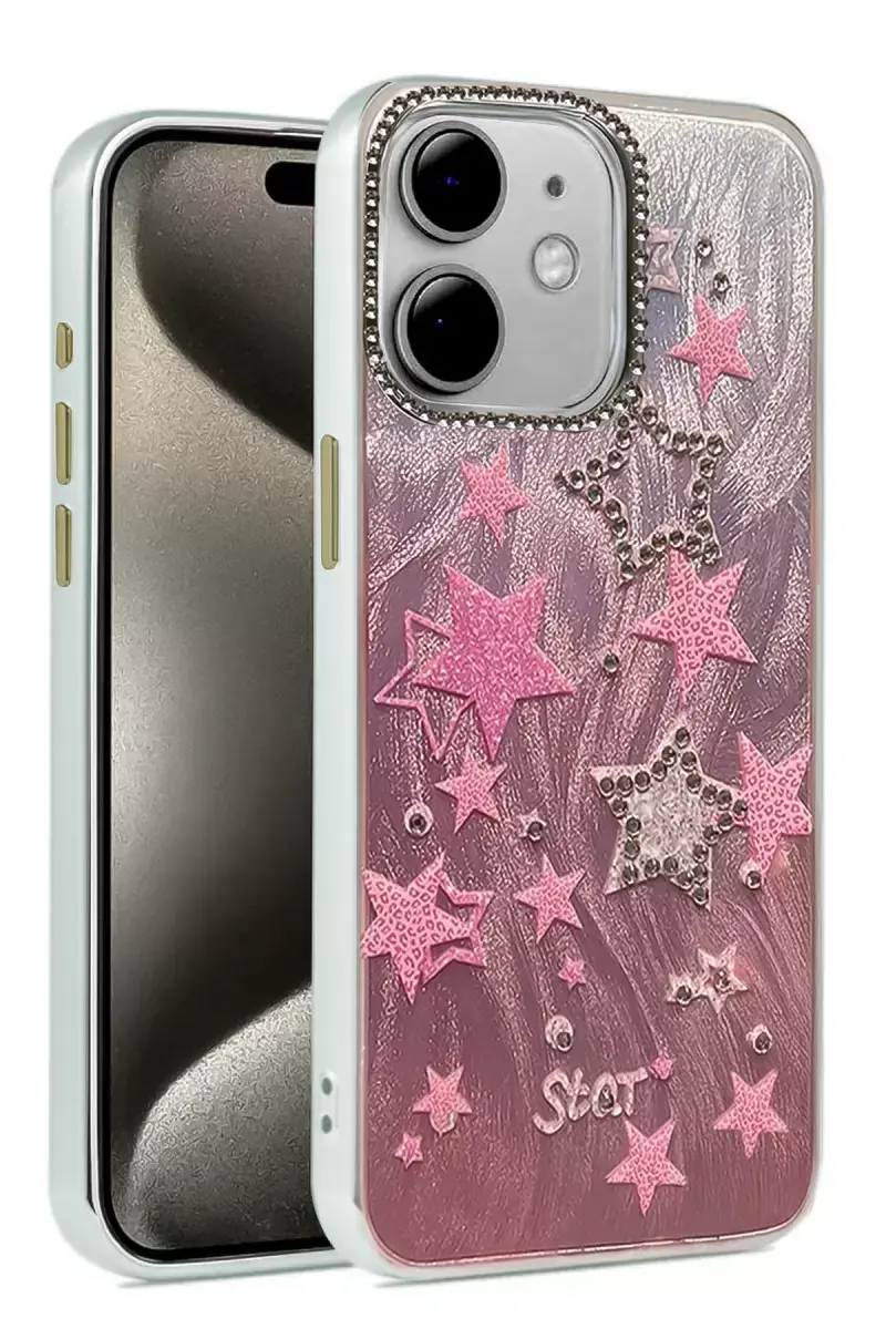 Newface İphone 11 Kılıf Blade Aynalı Desenli Kapak - Desen 7