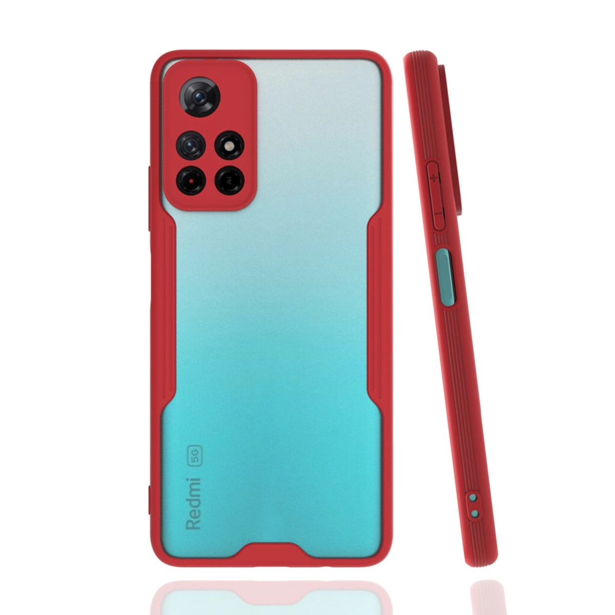Xiaomi Redmi Note 11t Kılıf Platin Silikon - Kırmızı