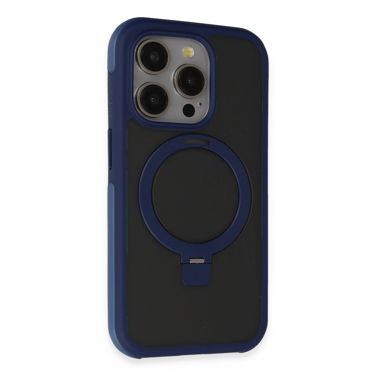 Joko  İphone 15 Pro Max Zorda Airbag Magsafe Standlı Kapak - Lacivert