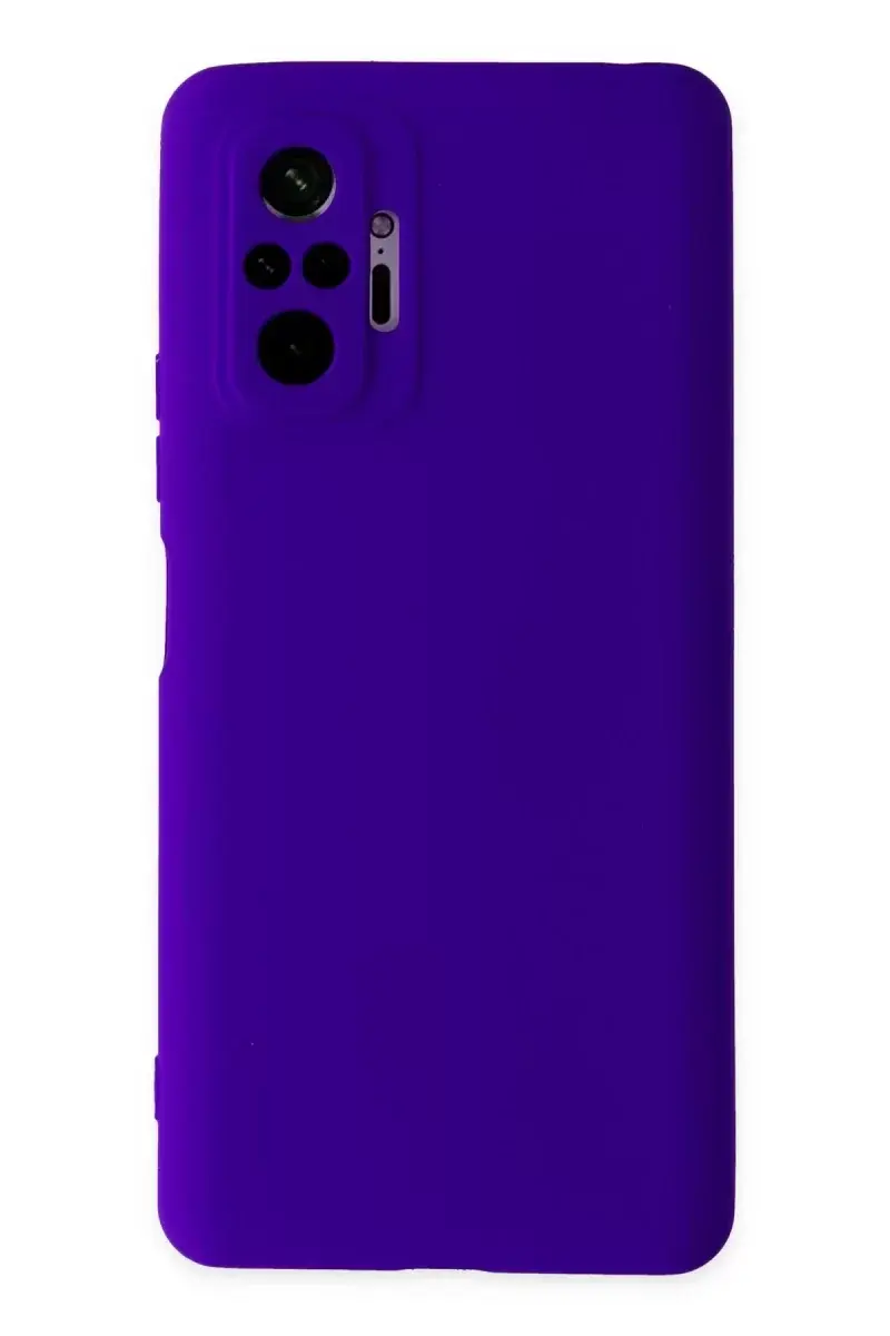 Newface Xiaomi Redmi Note 10 Pro Kılıf Nano İçi Kadife Silikon - Mor