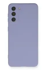 Newface Samsung Galaxy S21 Kılıf Nano İçi Kadife Silikon - Lila