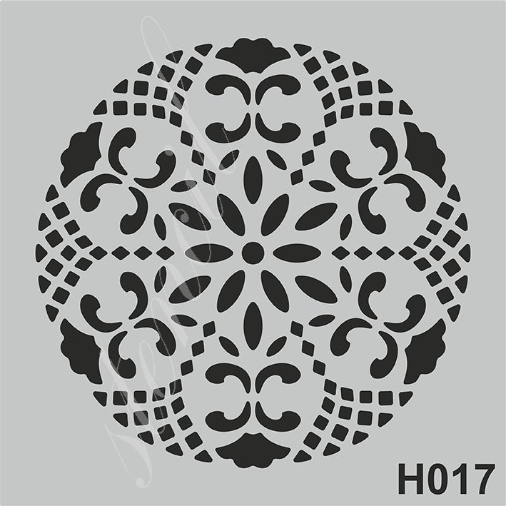 Stencil 25x25cm N:H017