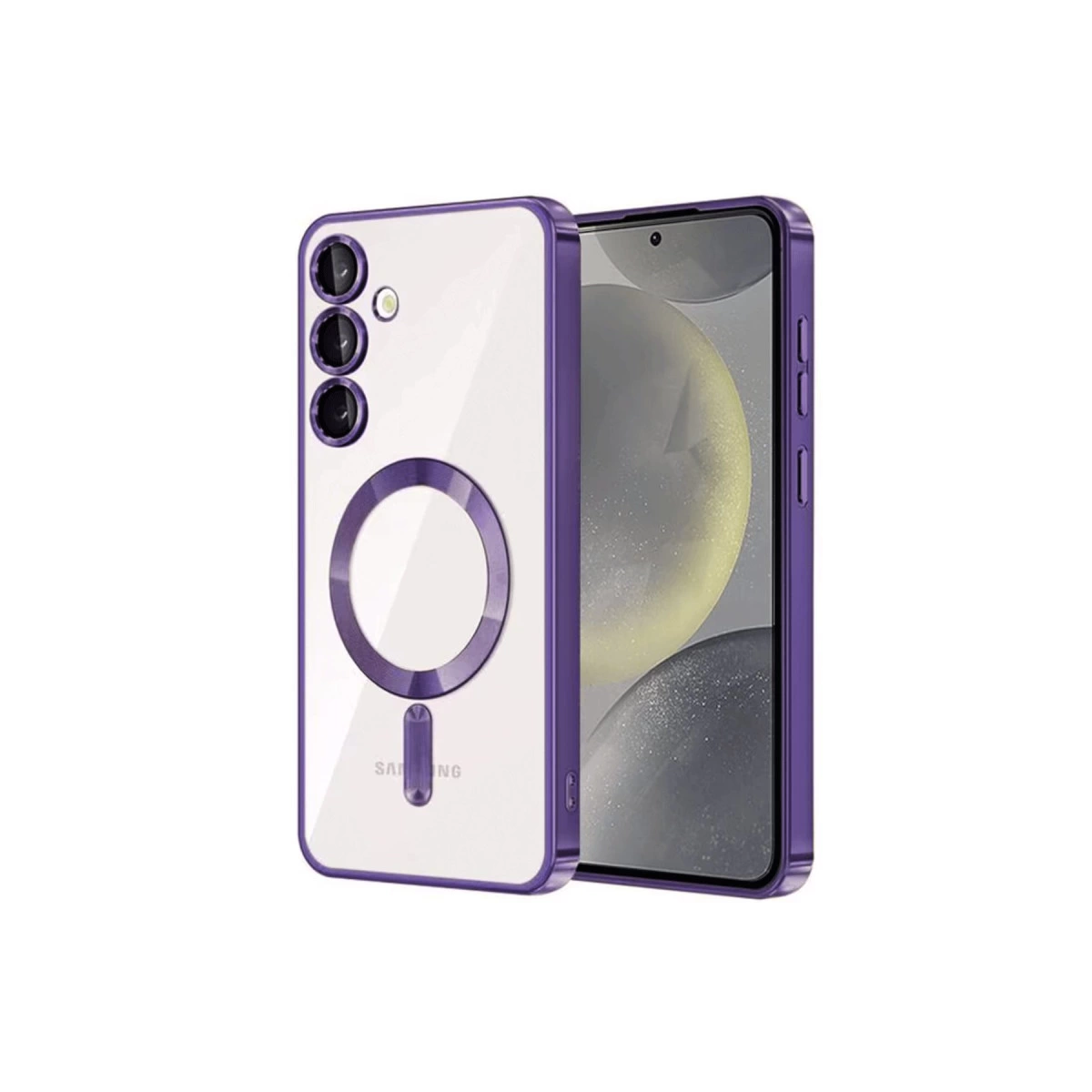 Samsung Galaxy S24 Plus Kılıf Kross Magneticsafe Kapak - Mor