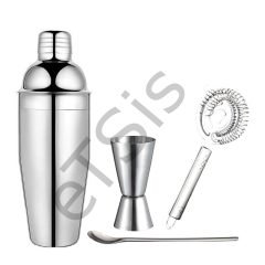 4 Parça Bar Kokteyl Hazırlama Seti, 750 ml
