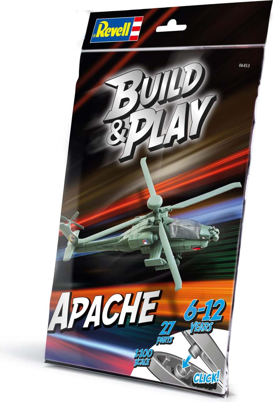 Build & Play Apache Model Helikopter 1:100 N:6453