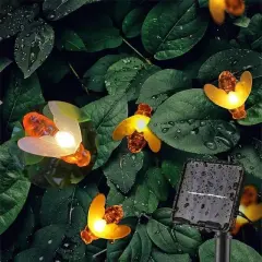 Powermaster Pm-29076 Solar Arı Figürlü 12m Dekoratif Led Aydınlatma Animasyonlu Bahçe Lambası