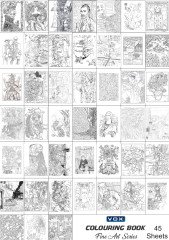 Colouring Book Boyama Kitabı A4 110gr 45 Yaprak